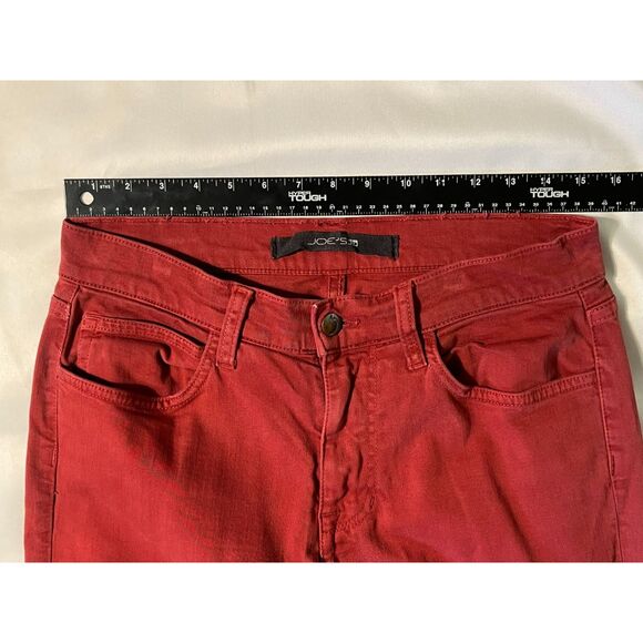 Joe's Jeans Maroon Denim Straight and Narrow Jeans 29 Waist Womens 8 - Picture 10 of 10